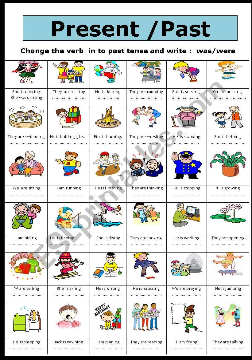 Tenses worksheet