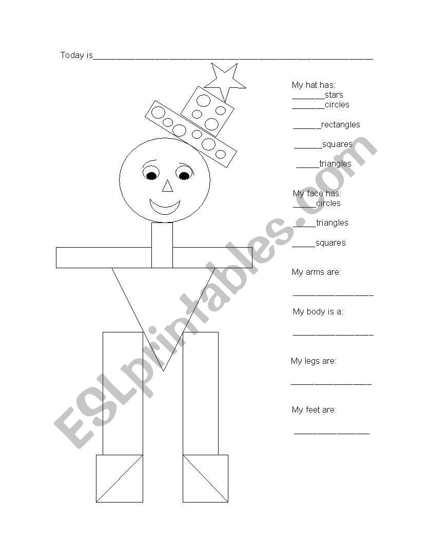 Shapes and numbers worksheet
