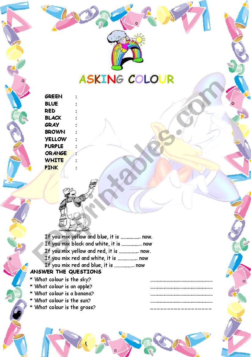 great worksheet for younger students 