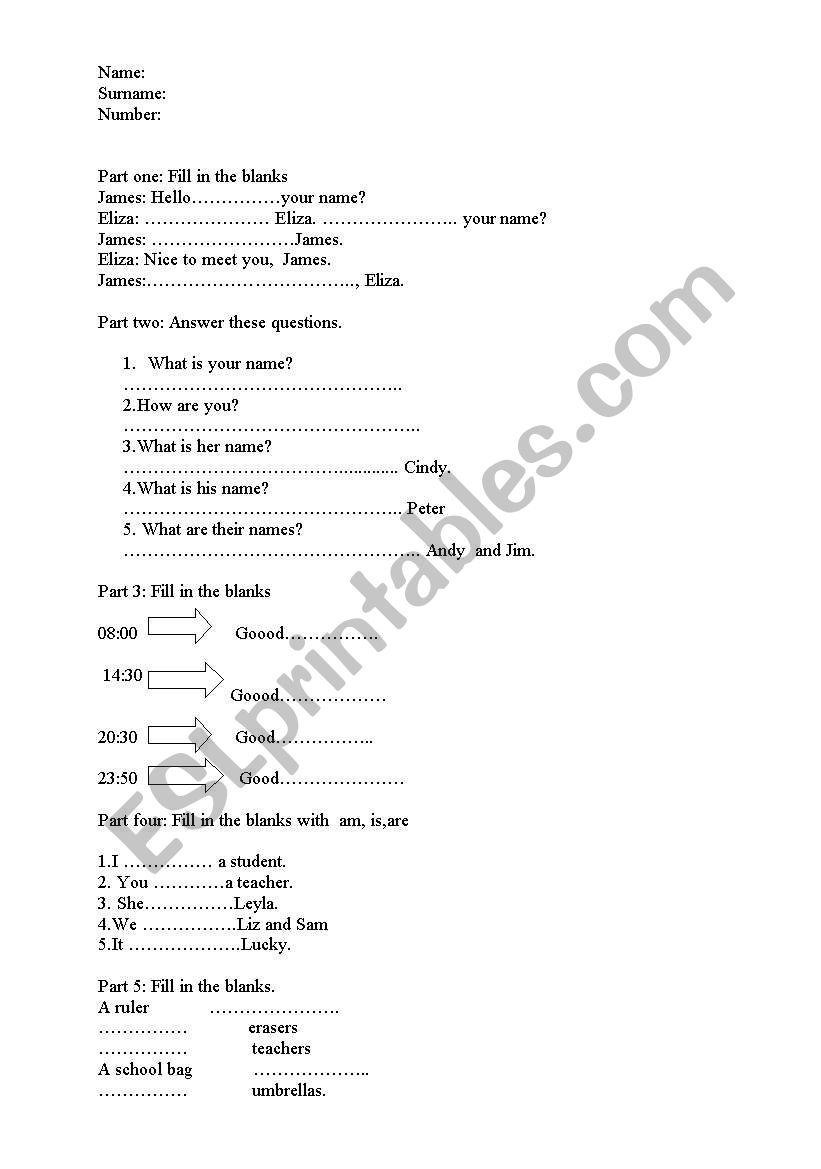 ouiz for 4th grade worksheet