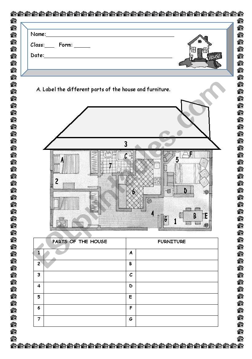 The house worksheet