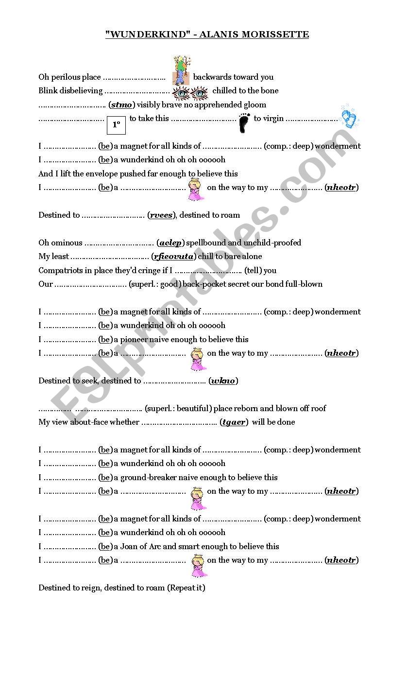 Wunderkind worksheet