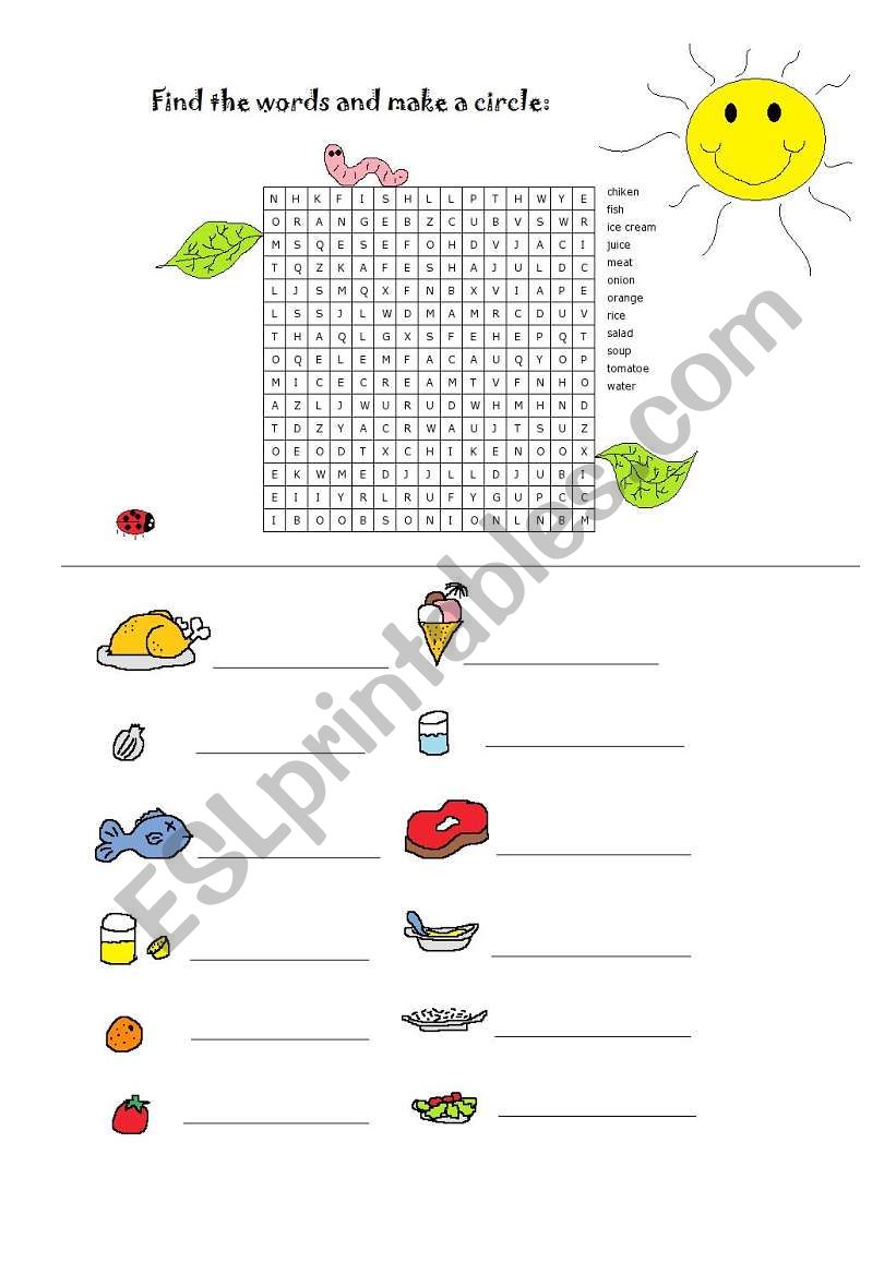 Find words and write it below in each picture