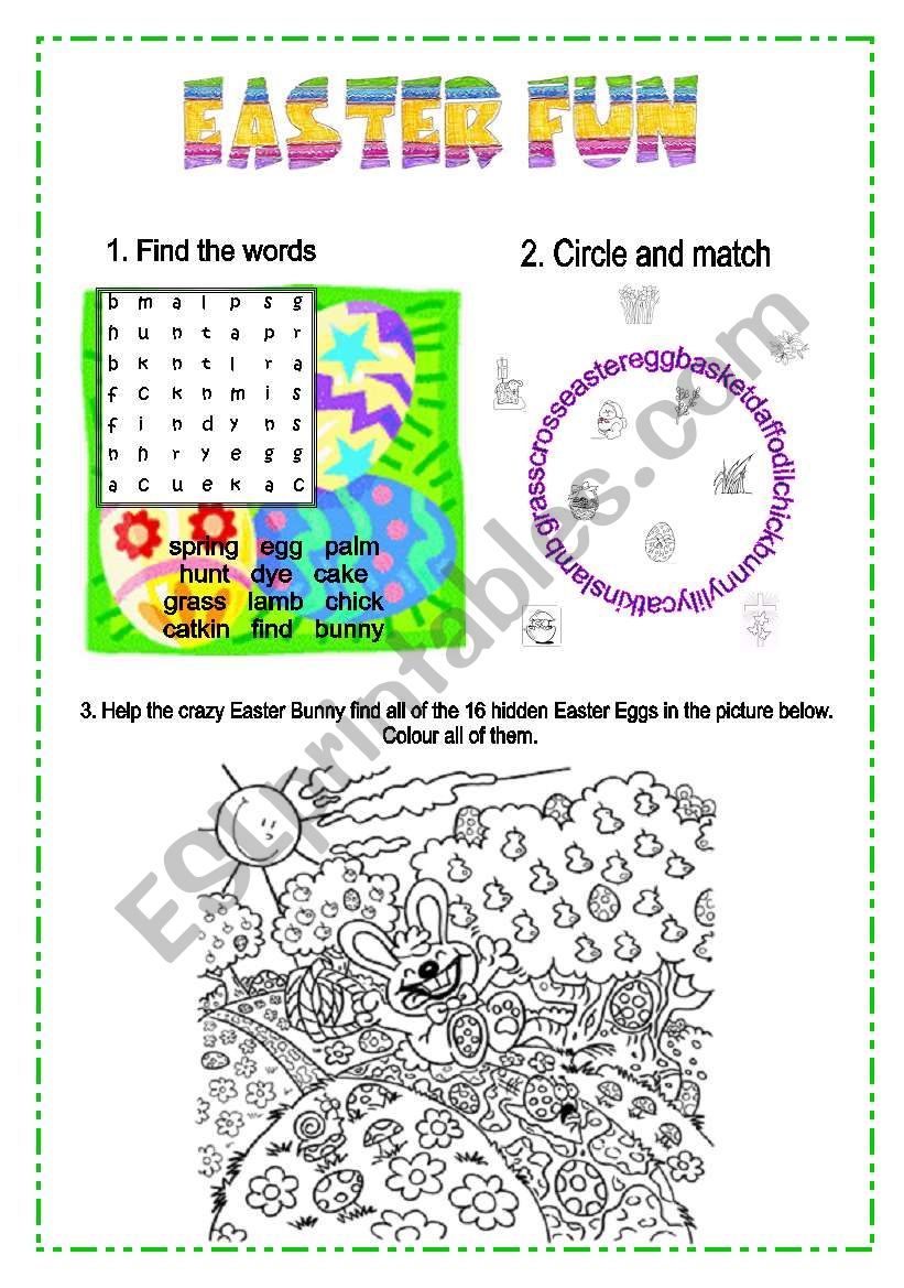 Easter Fun worksheet