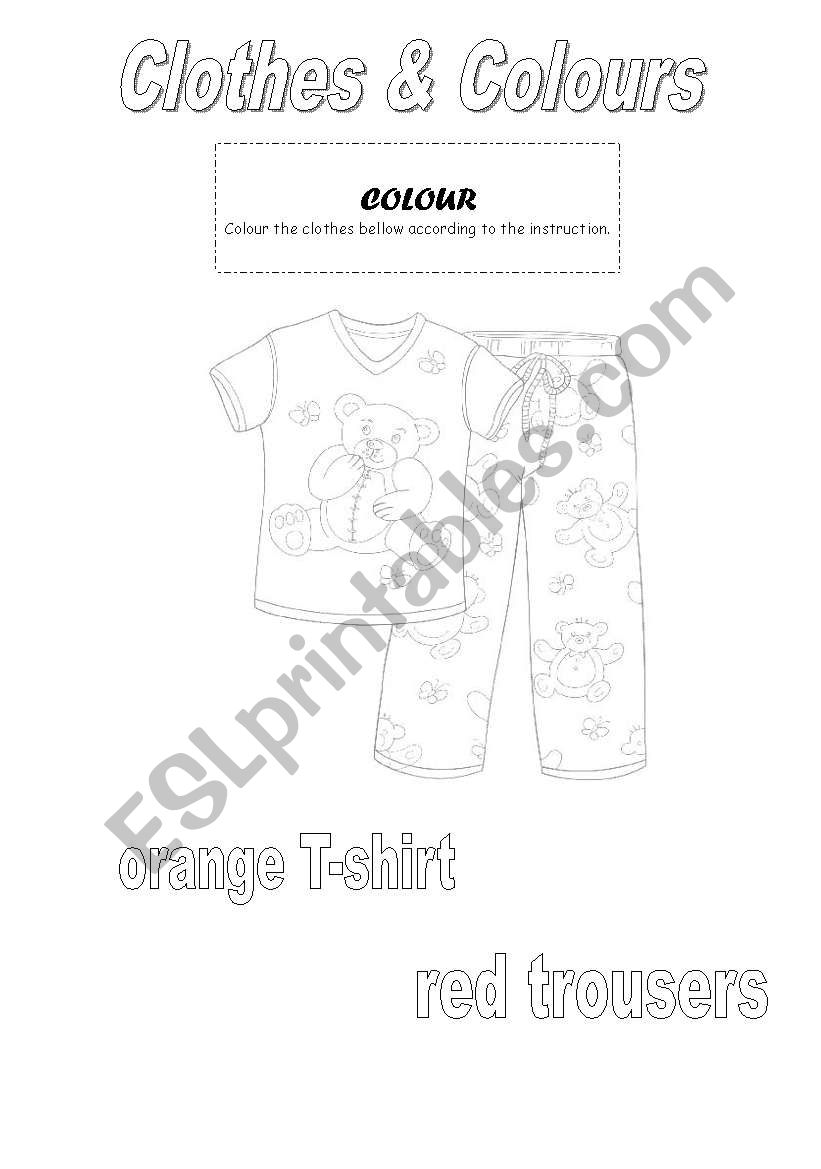 Clothes worksheet