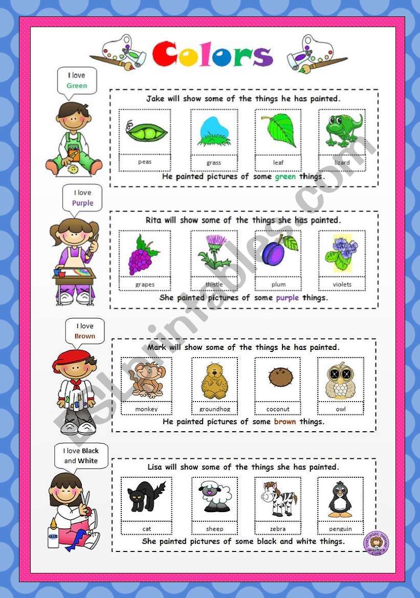 Colors 2 worksheet