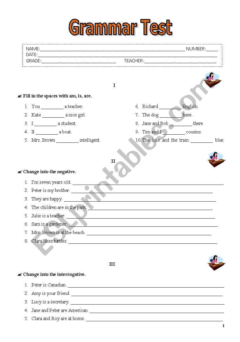 Grammar Test - Simple Present + Simple Past