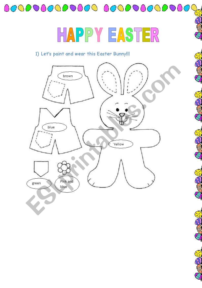 Easter worksheet- 04 pages worksheet
