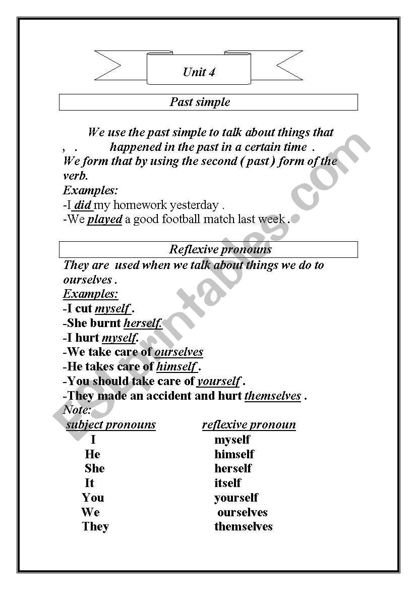 past simple worksheet