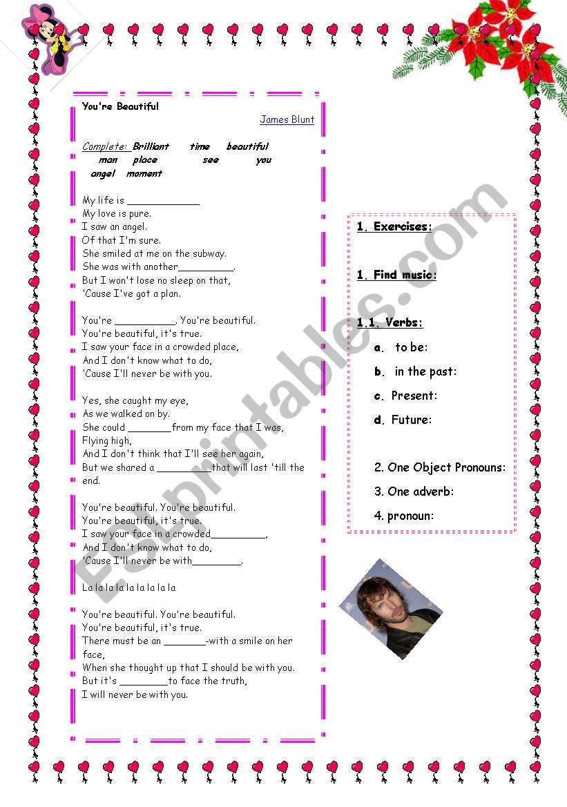 song worksheet