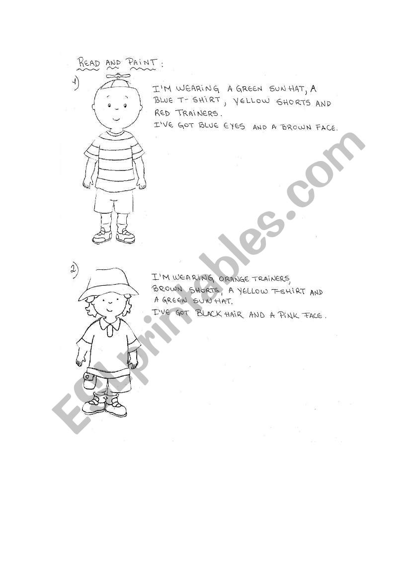 Describing people worksheet