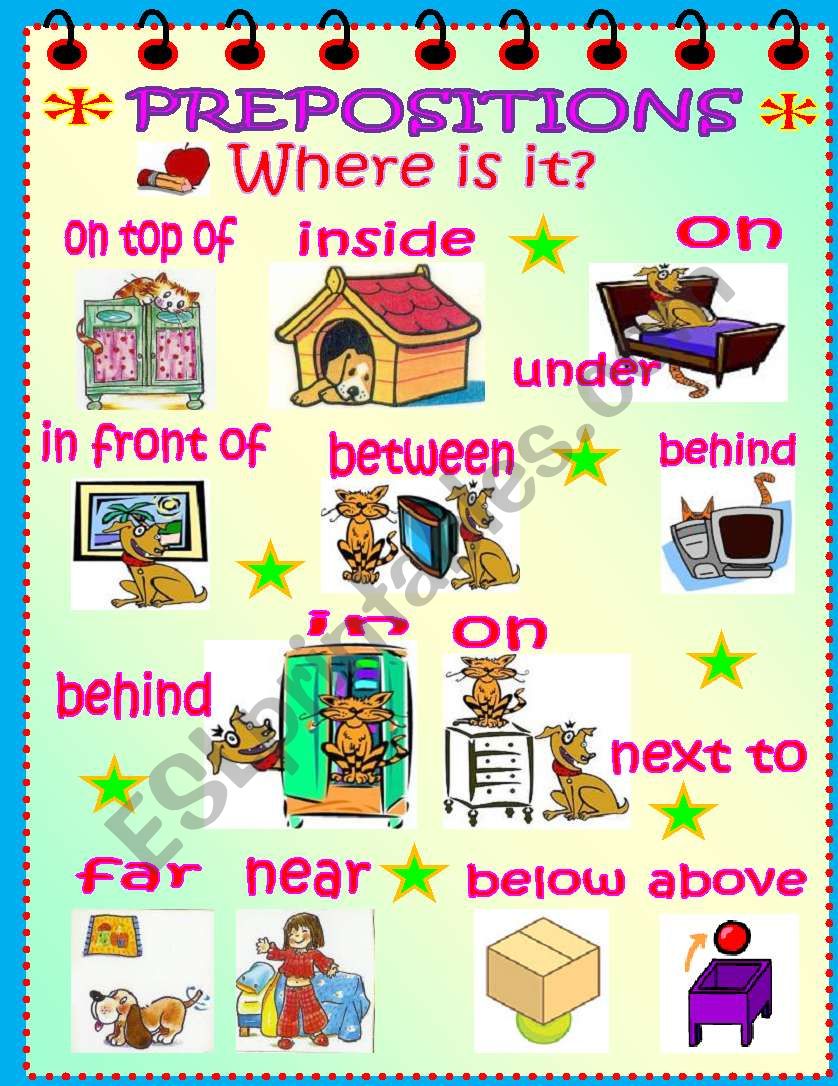 Prepositions worksheet