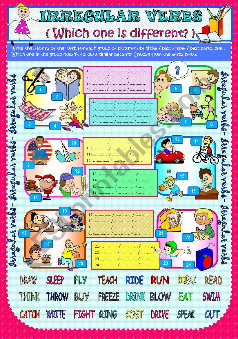 IRREGULAR VERBS (WHICH ONE IS DIFFERENT?)