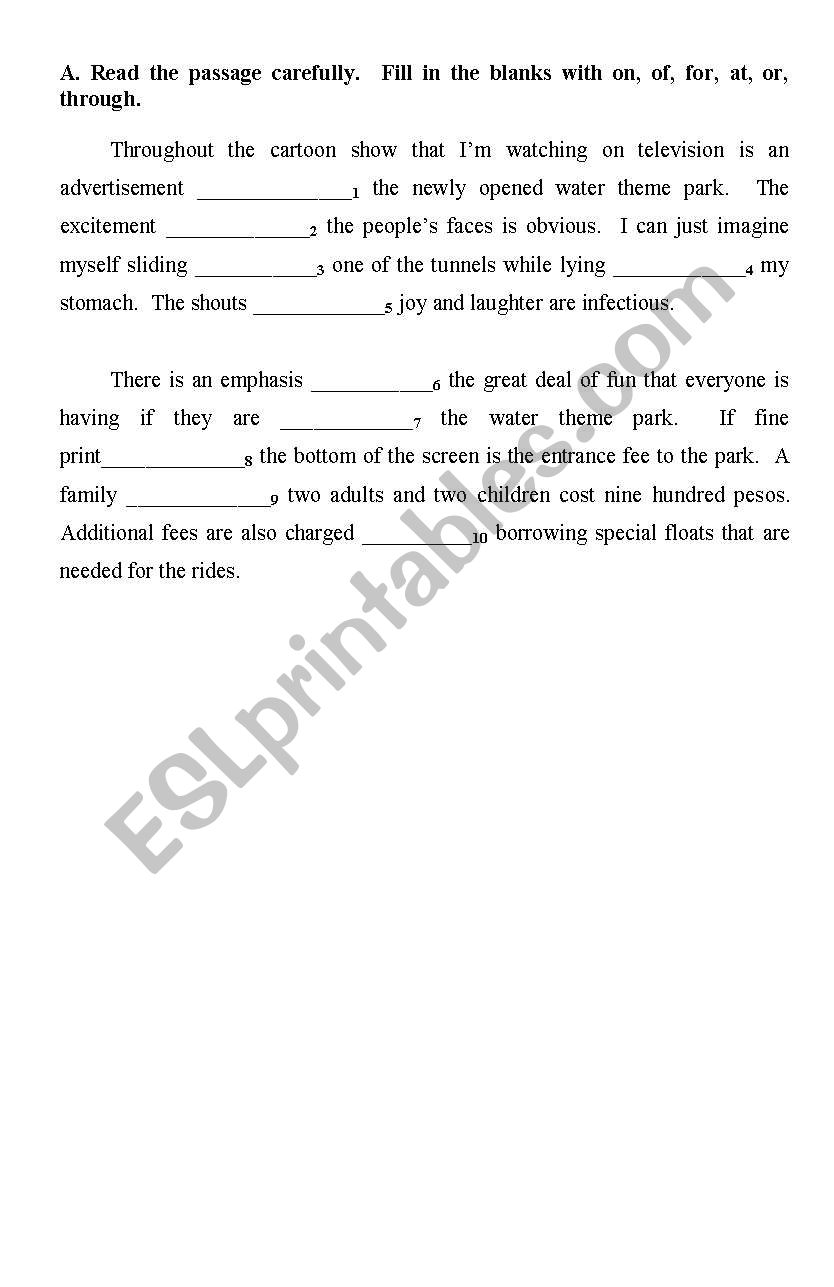 Pronoun Quiz worksheet