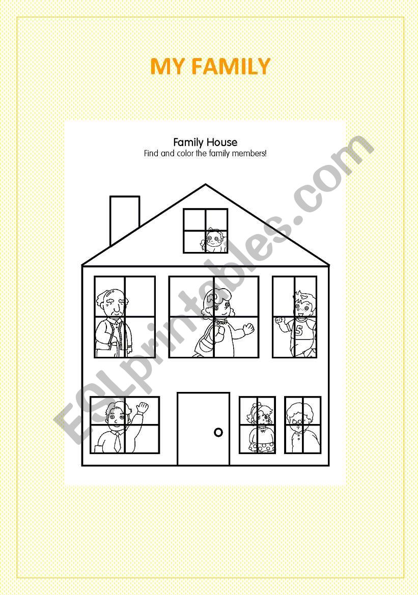 FAMILY HOUSE worksheet