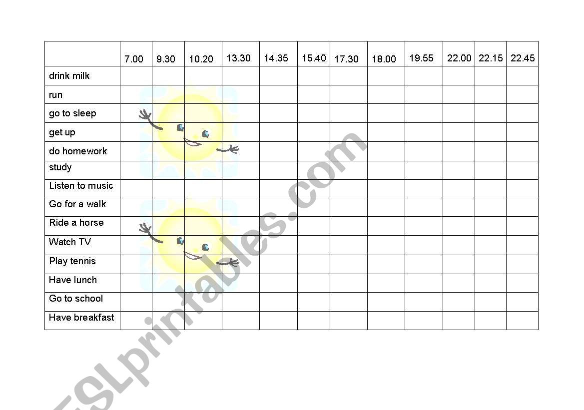 Battleships worksheet