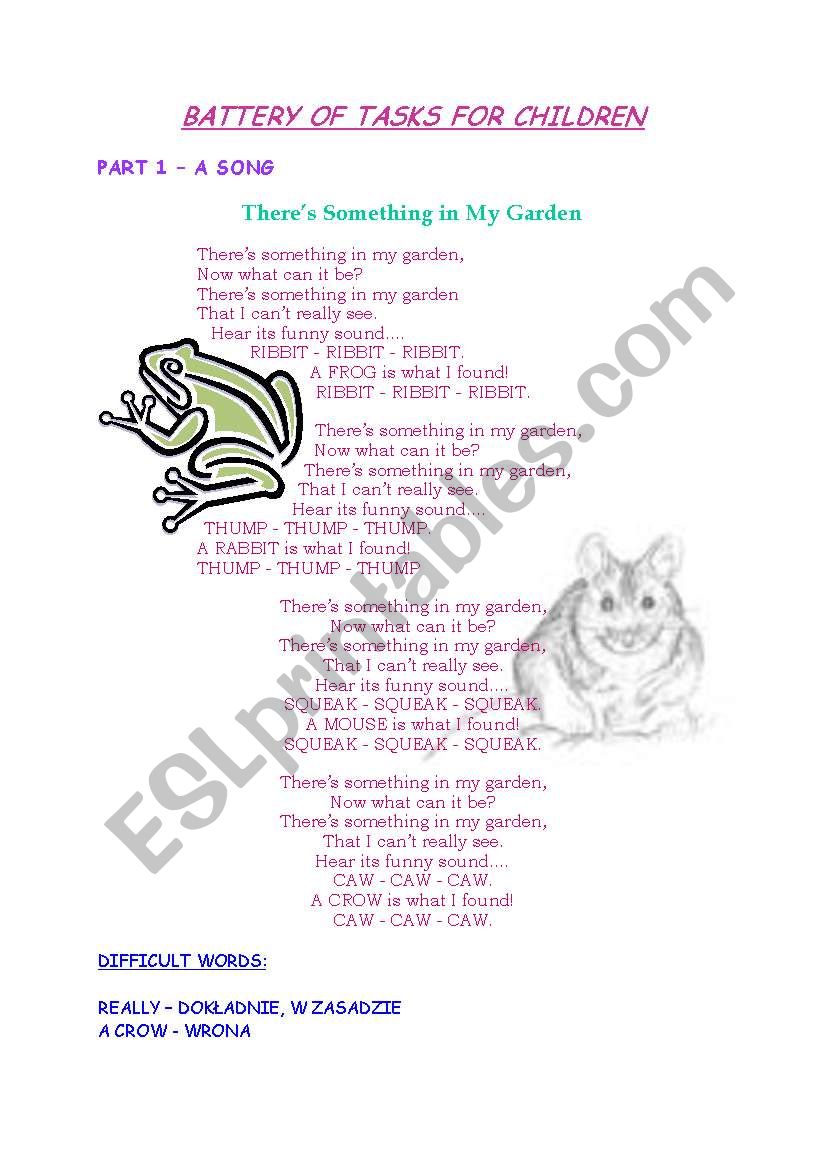 animals worksheet