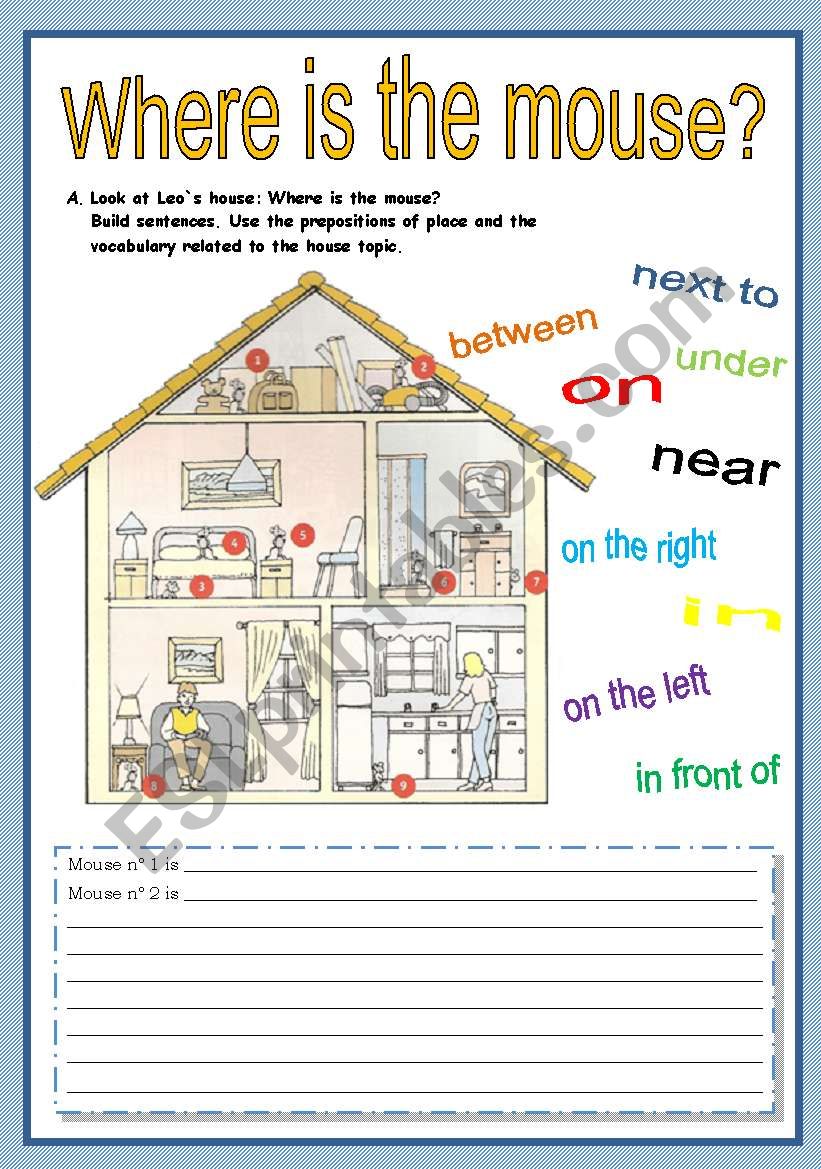 House and Prepositions of Place