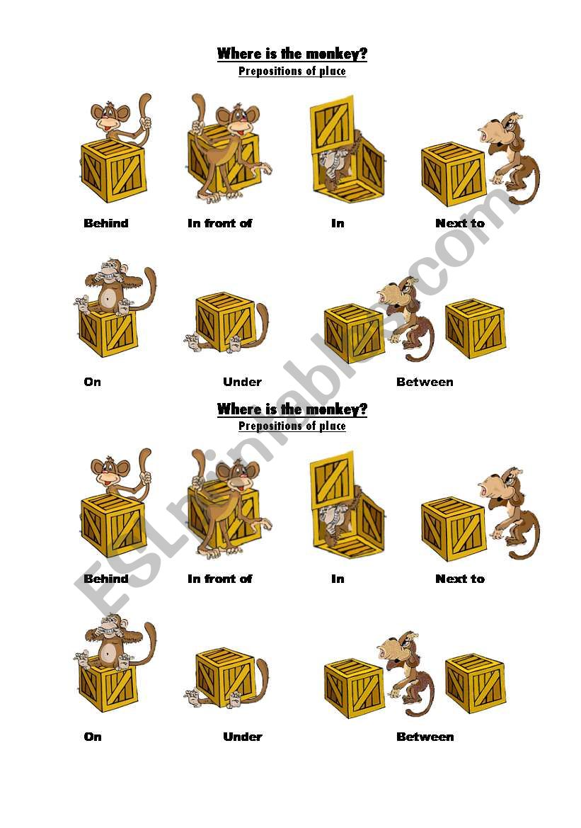 Prepositions worksheet