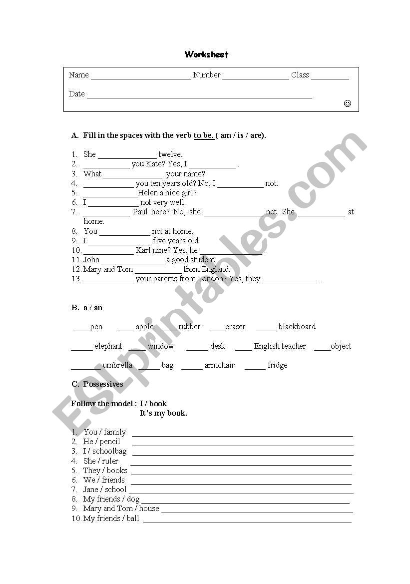 Worksheet worksheet