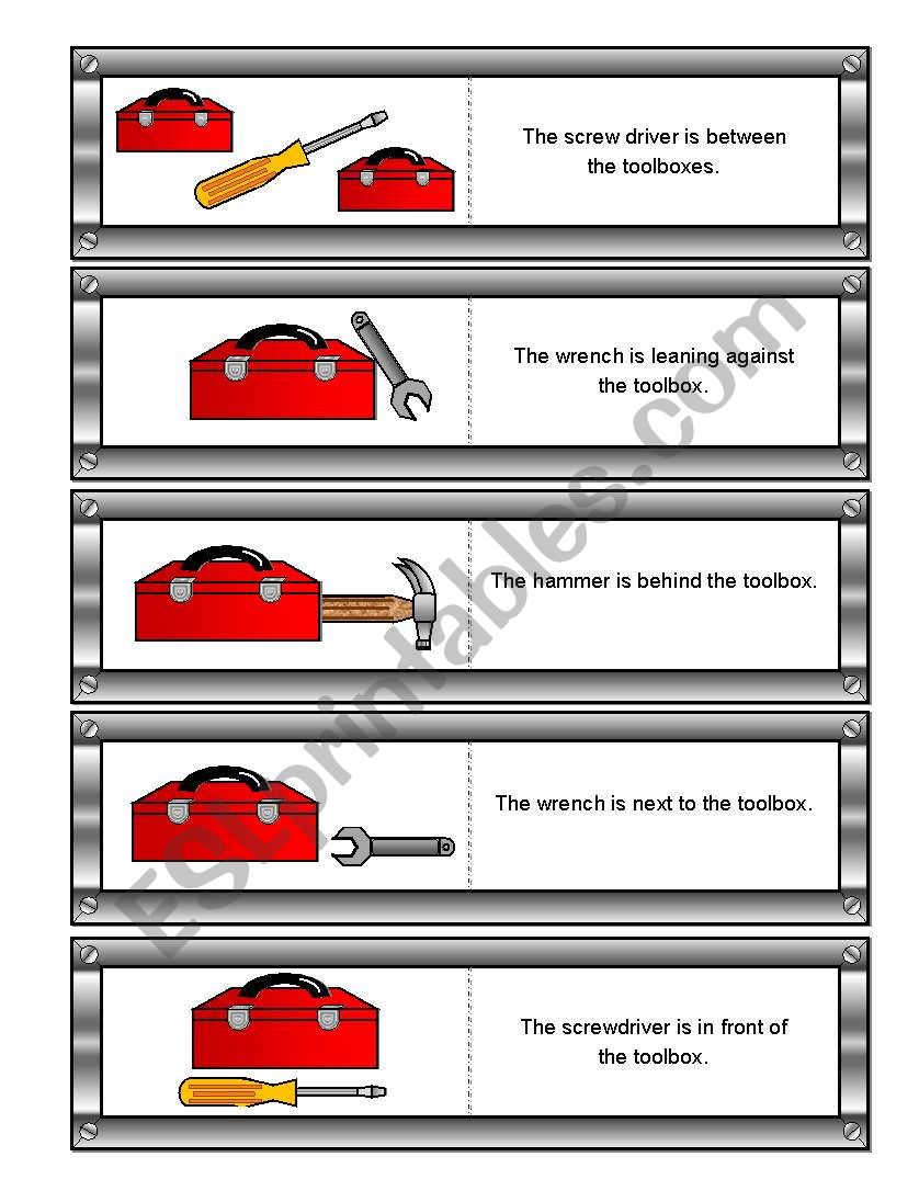 FatherÂ´s Day Preposition Dominoes Re-uploaded (with Memory Cards and Simple Matching Worksheets)