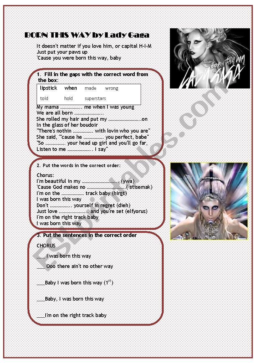 BORN THS WAY, the new Lady GagaÂ´s 