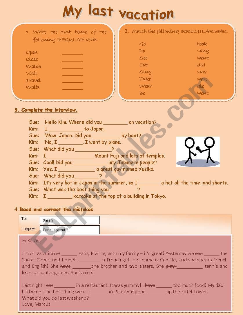 my-last-vacation-simple-past-irregular-verbs-esl-worksheet-by-ximealex