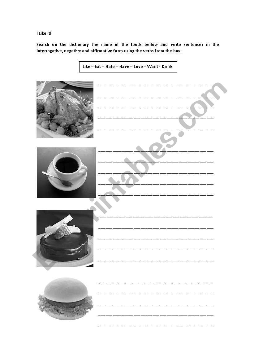 I like it! worksheet