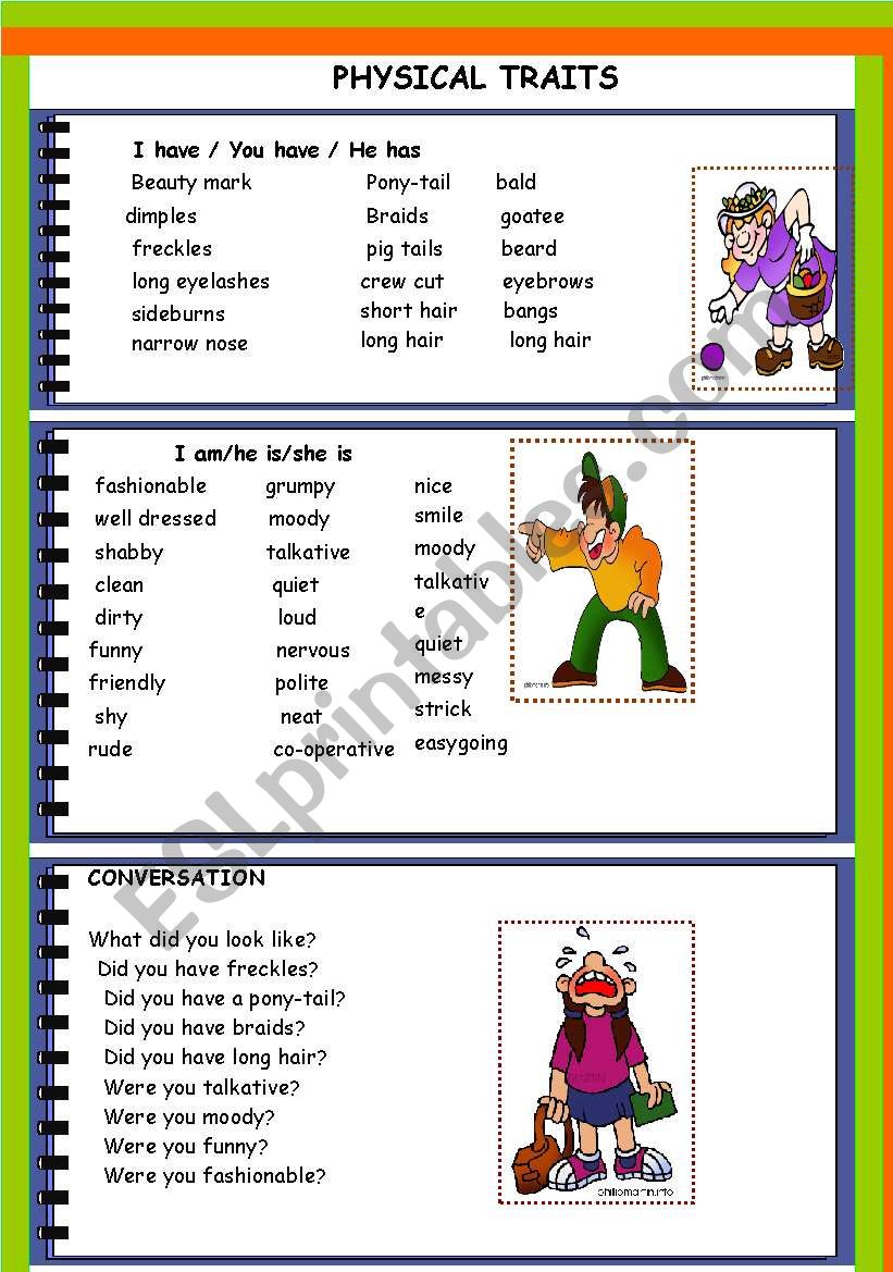Descriptive Adjectives Worksheets With Answers Esl Intermediate