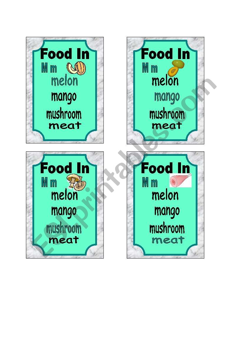 Happy Family - Food 2 worksheet