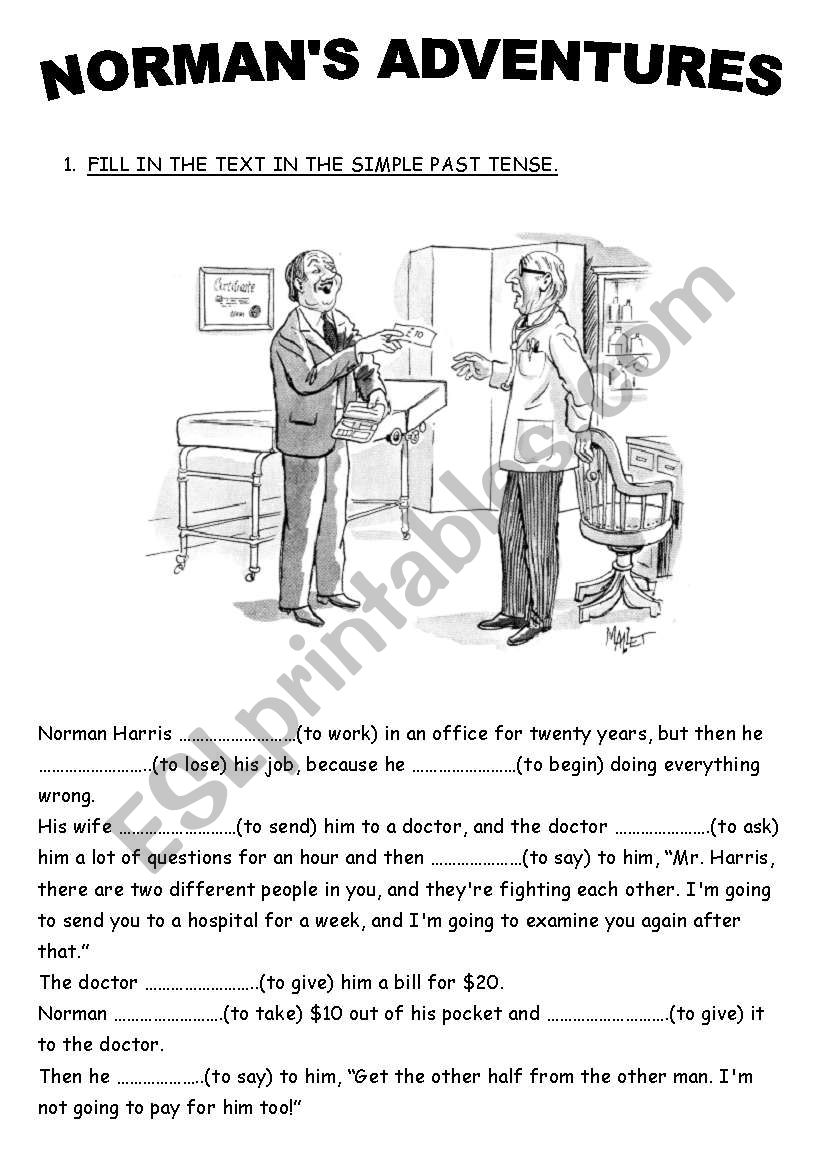 SIMPLE PAST STORY GAP FILL (PART 6)