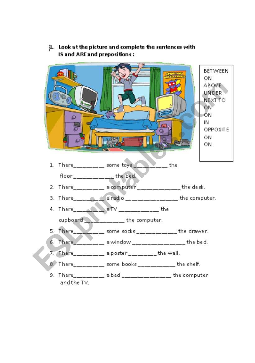 PREPOSITIONS worksheet