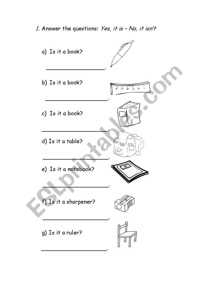 is it a ...? worksheet