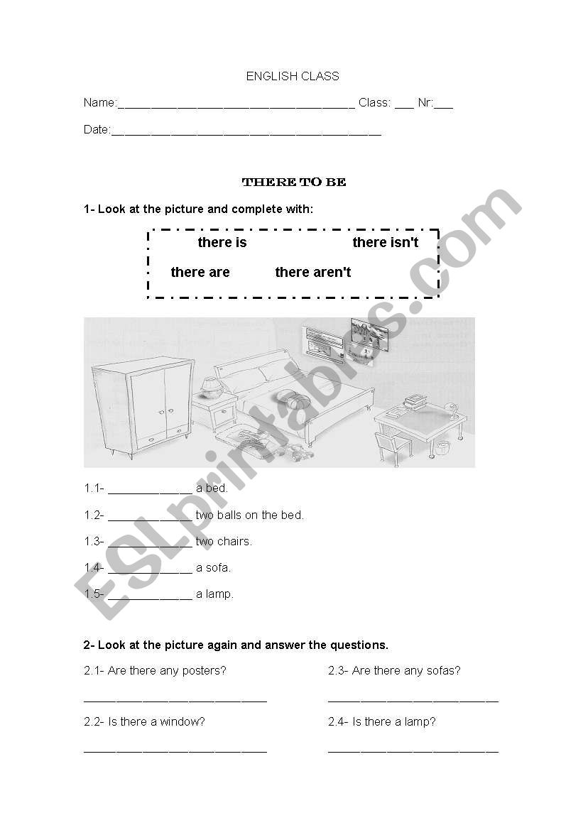 There to be worksheet