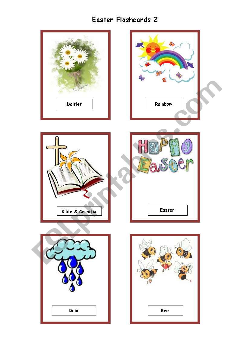 Easter Flashcards 2/2 worksheet