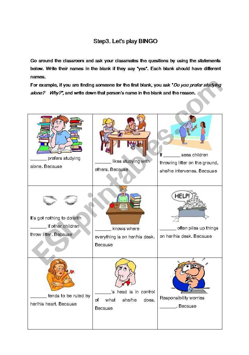 Talking about your life styles and preferences