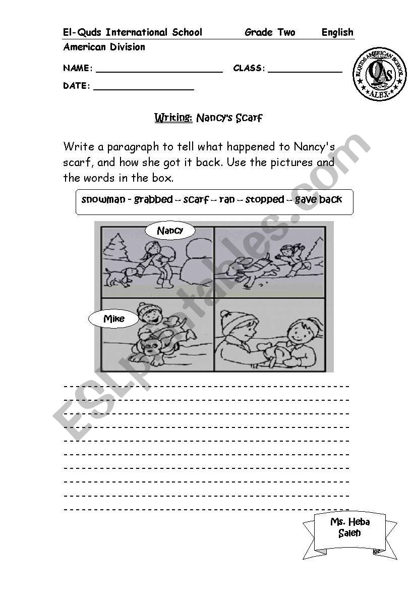 Nancys Scarf worksheet