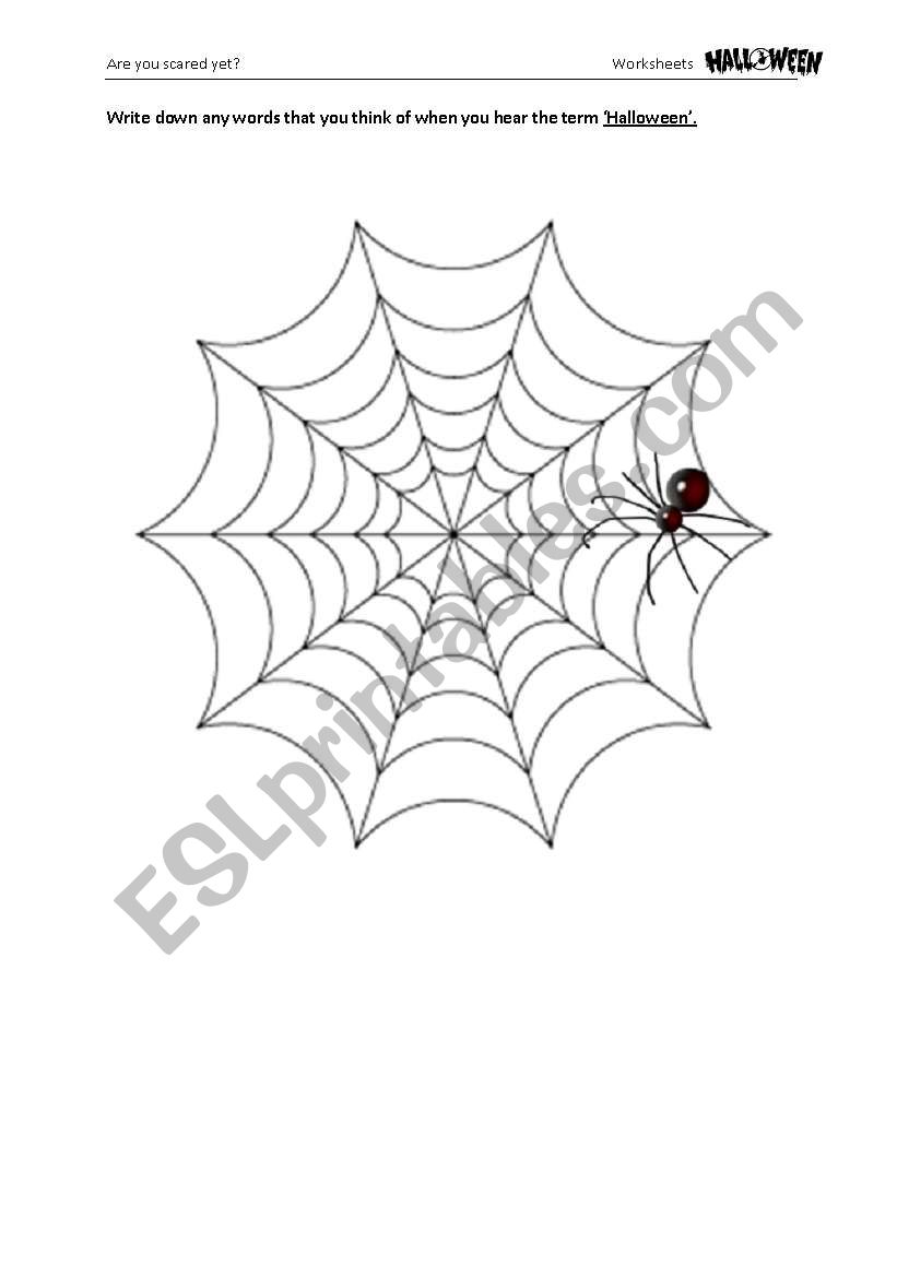 Halloween worksheet