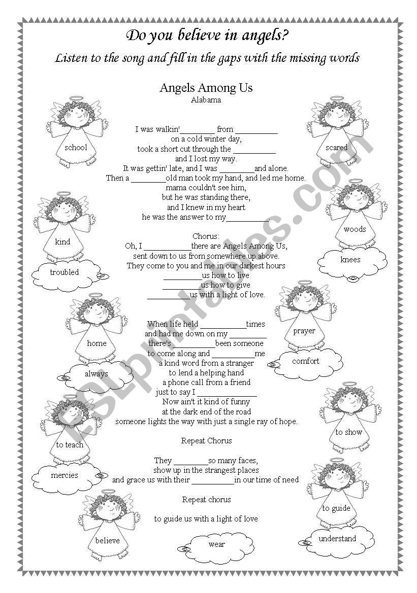 english-worksheets-song-worksheet-angels-among-us-by-alabama