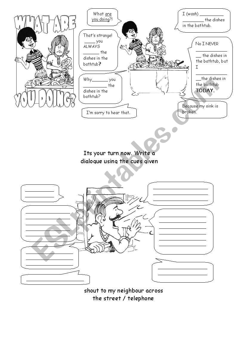 What are you doing? worksheet