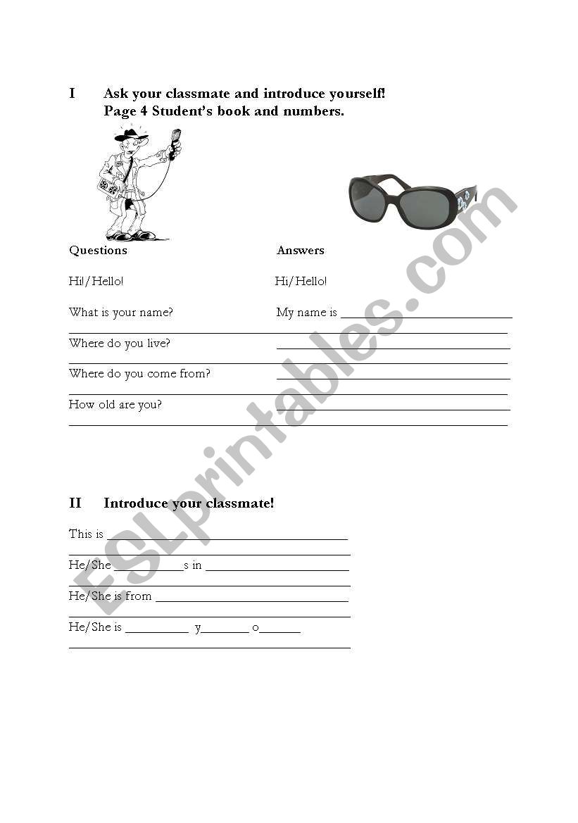 Interview worksheet