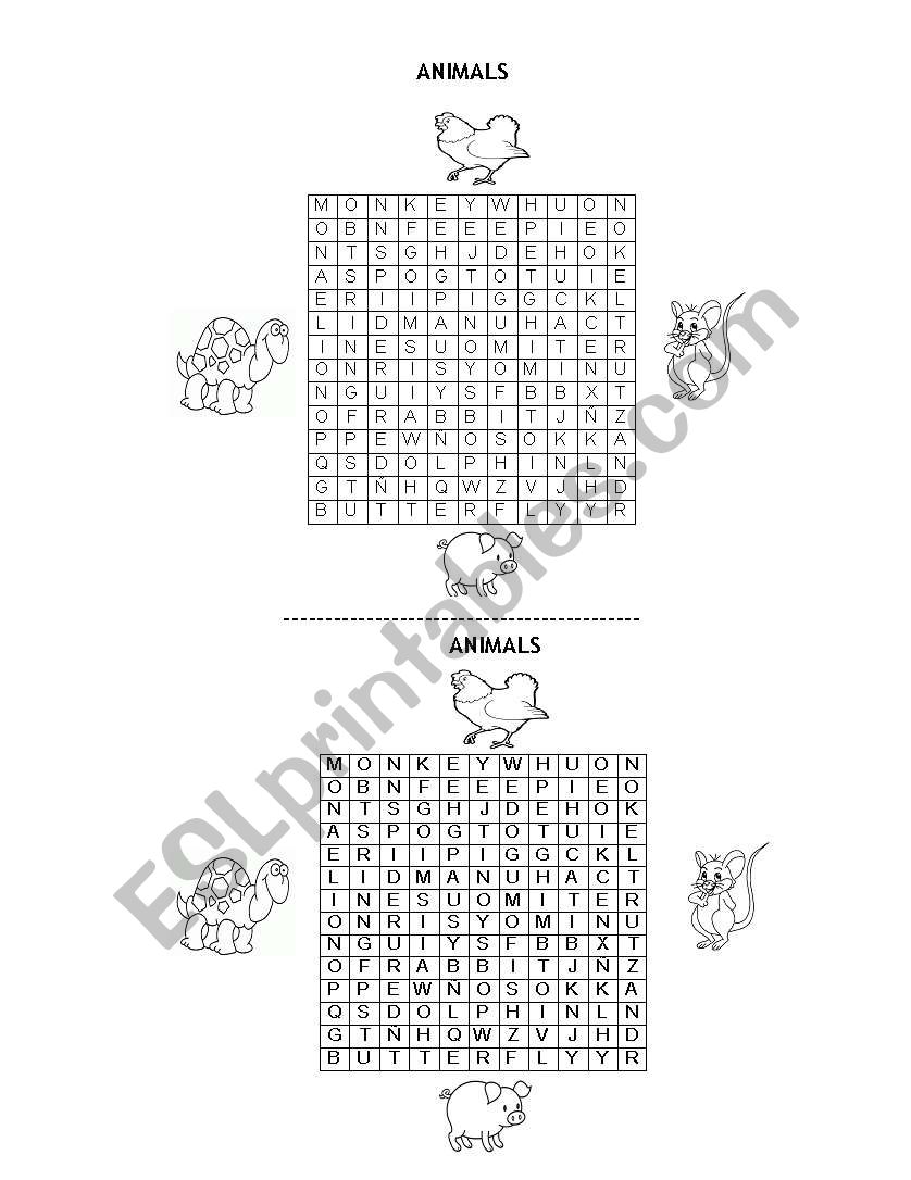 Animal Puzzle worksheet