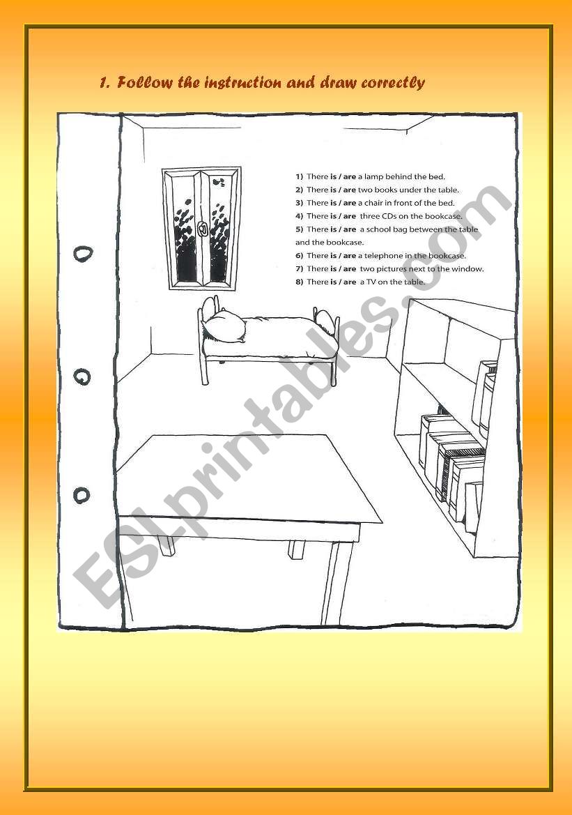 Follow the instruction worksheet