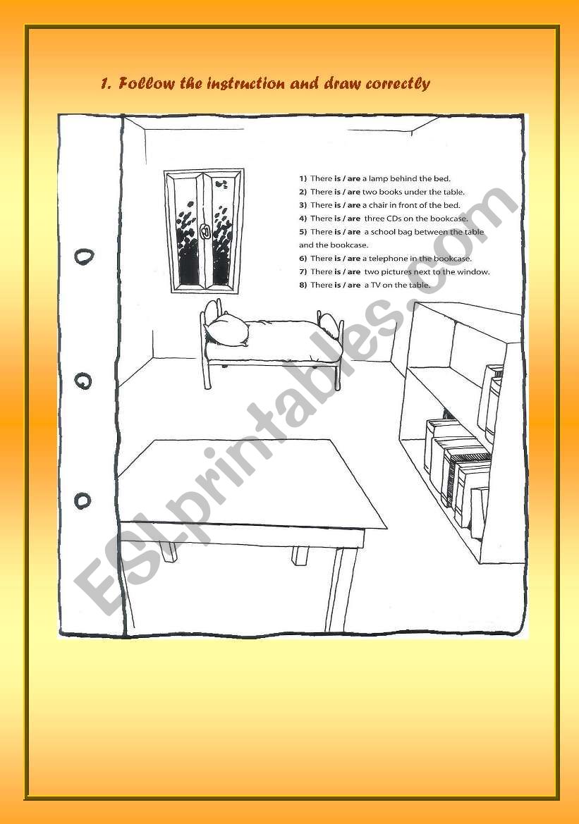 Follow the instruction worksheet