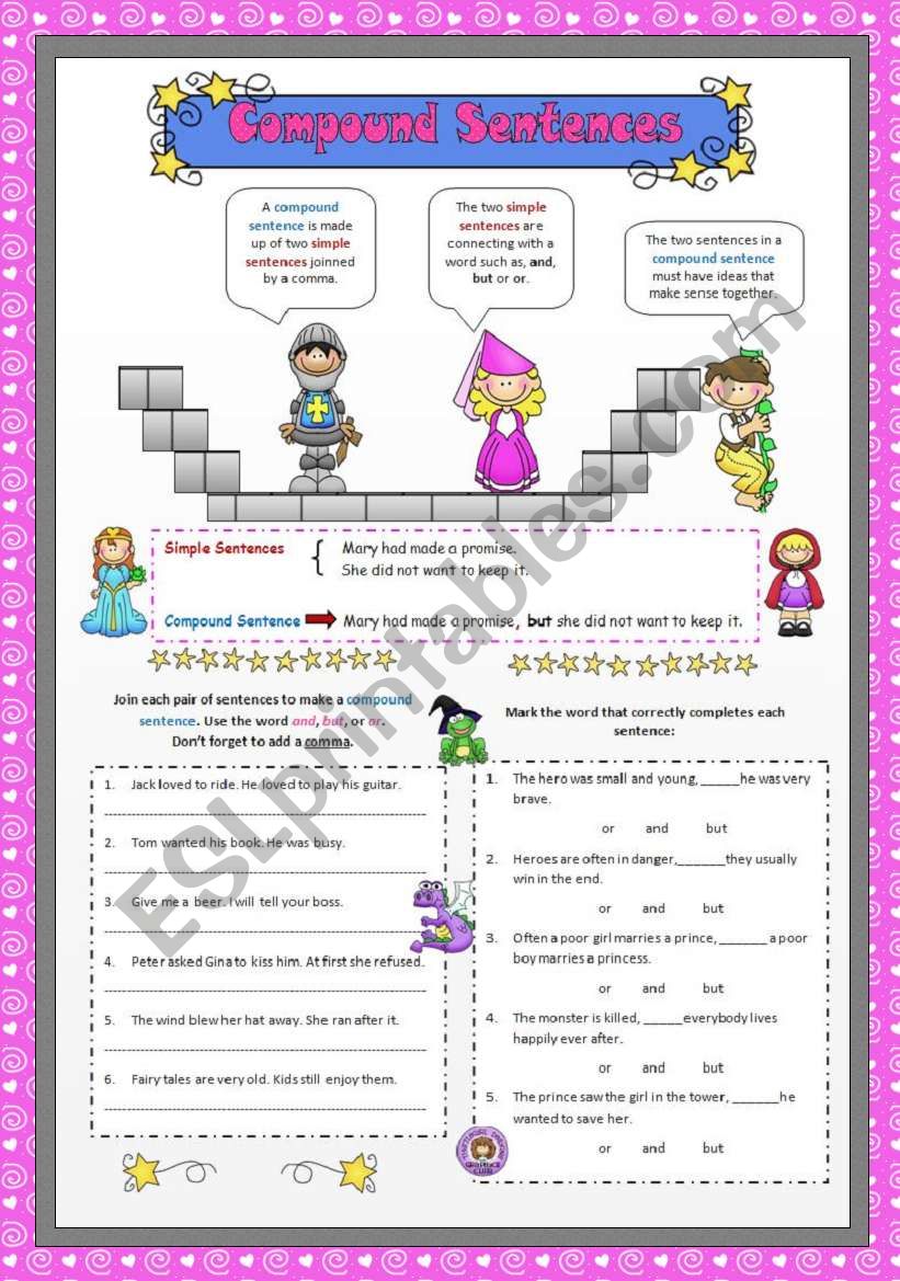 Compound Sentences worksheet