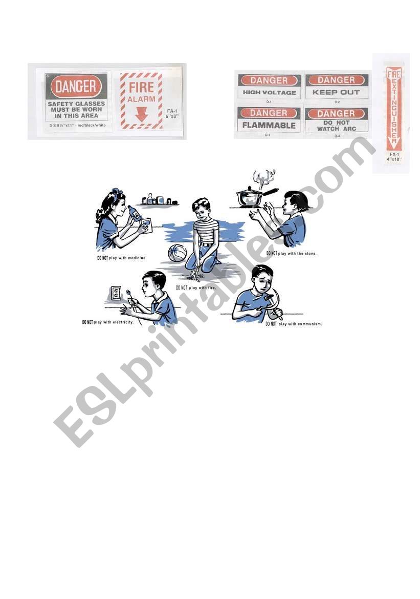 safety rules worksheet