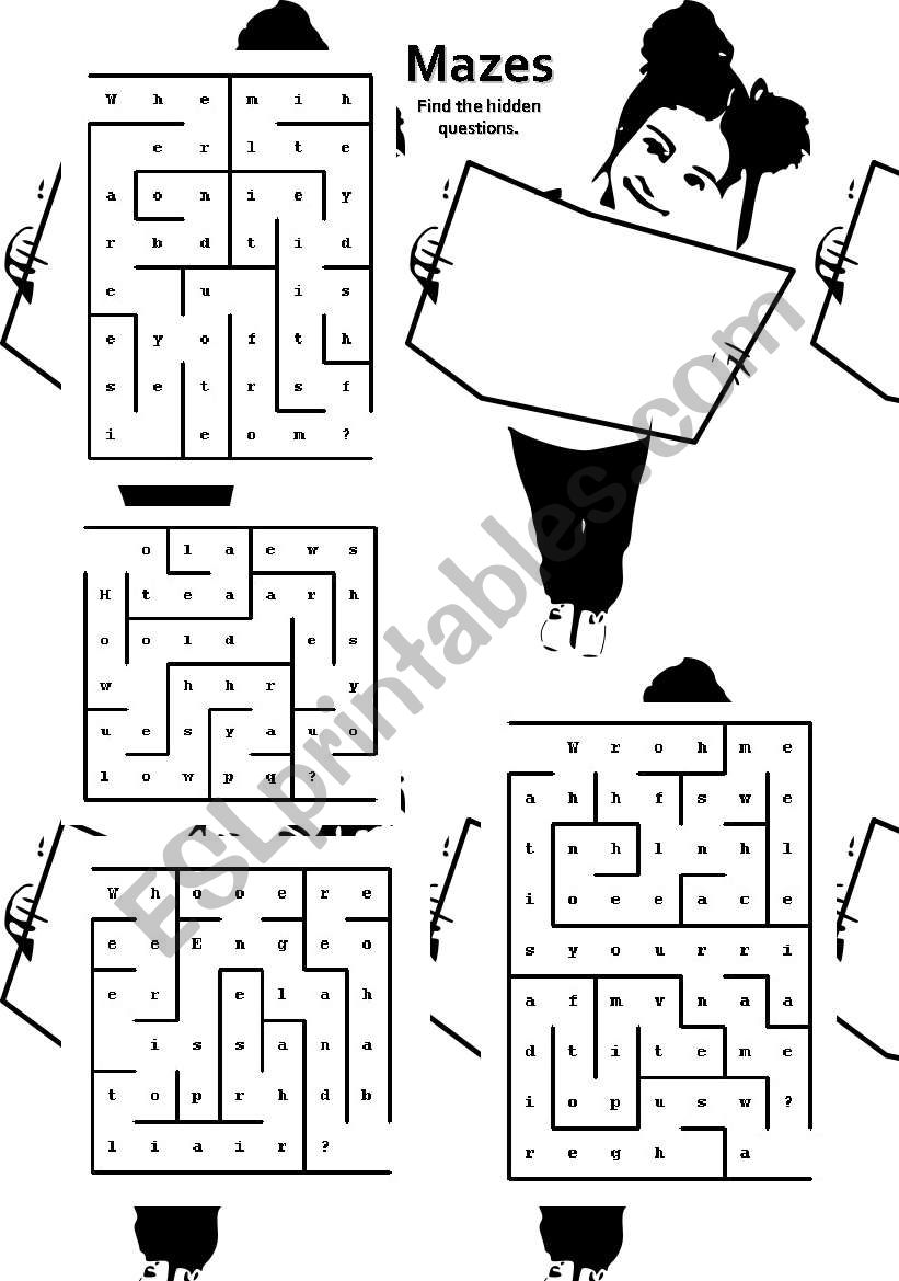 Mazes: finding basic questions