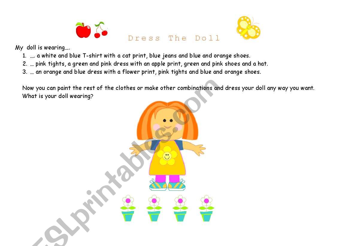 Dress The Doll worksheet