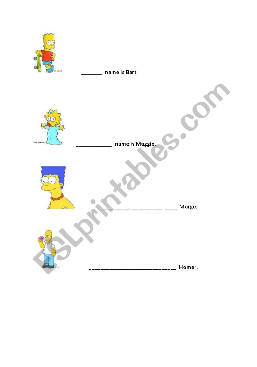 Family Members worksheet
