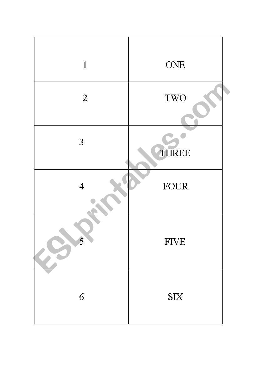 Find pairs worksheet